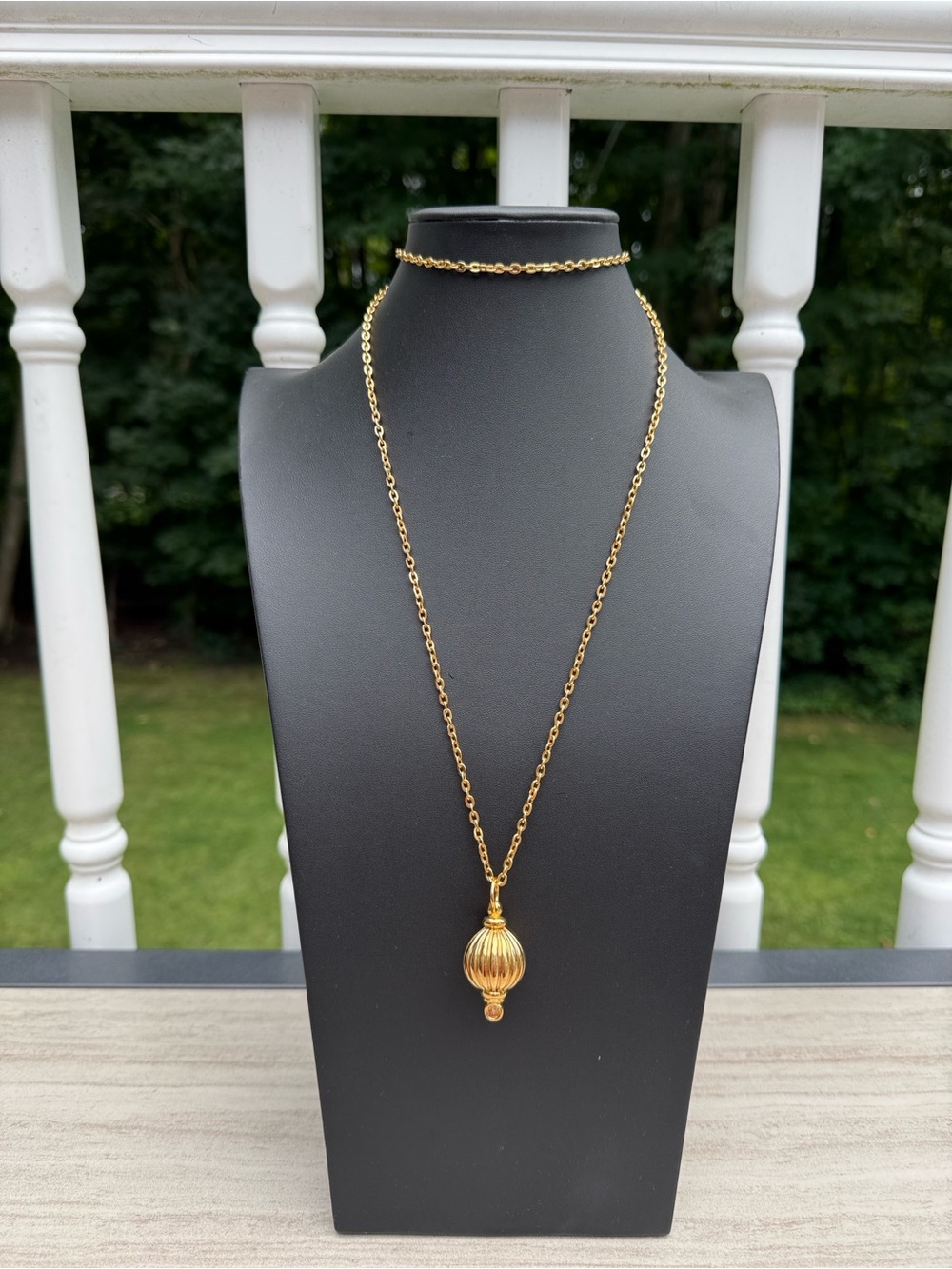 Vintage PRINCESS HOUSE Luminess "Empress" Pendant gold Necklace - Picture 4 of 7